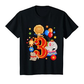 Circus Birthday 3rd Birthday Carnival 3 Years Old T-Shirt