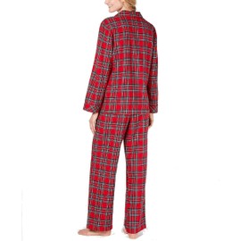 Family Pajamas Women's Matching Family PJs Holiday Plaid Pajama Set (Small) Red