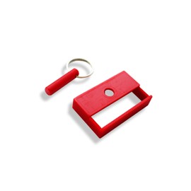 Car Belt Lock Buckle Guard Prevent Children And kids Opening The Seatbelt Securing the Car Seatbelt lock, Red