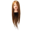 Hairdressing Mannequin Head 85 Percent Real Hair Flexible Multipurpose Hair