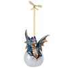 Design Toscano Hard Boiled Dragon Hatchling Holiday Ornament, 3.5", Full