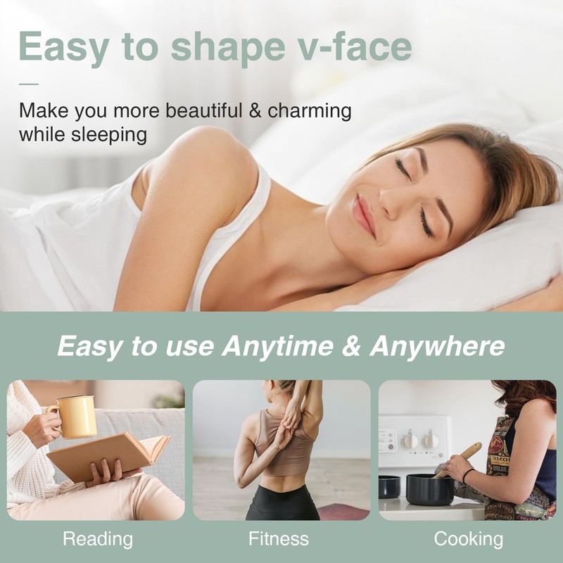 Face Lift Belt, Graphene Facial Lifting Band, V Shaped Belt