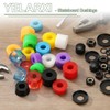YELARXI Skateboard Bushings, Skateboard Truck Rebuild Long-Board Kit Bushings Washers