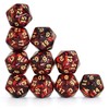SmartDealsPro 10-Pack 20 Sided Dice D20 Polyhedral Dice for DND