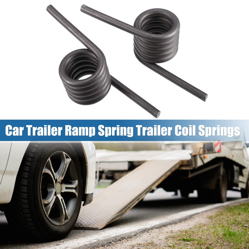 X AUTOHAUX Car Trailer Ramp Spring Trailer Coil Spring Left