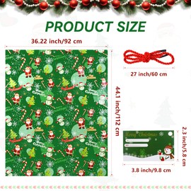 Janbren Large Christmas Gift Bags,3 Pack 36" x 44"