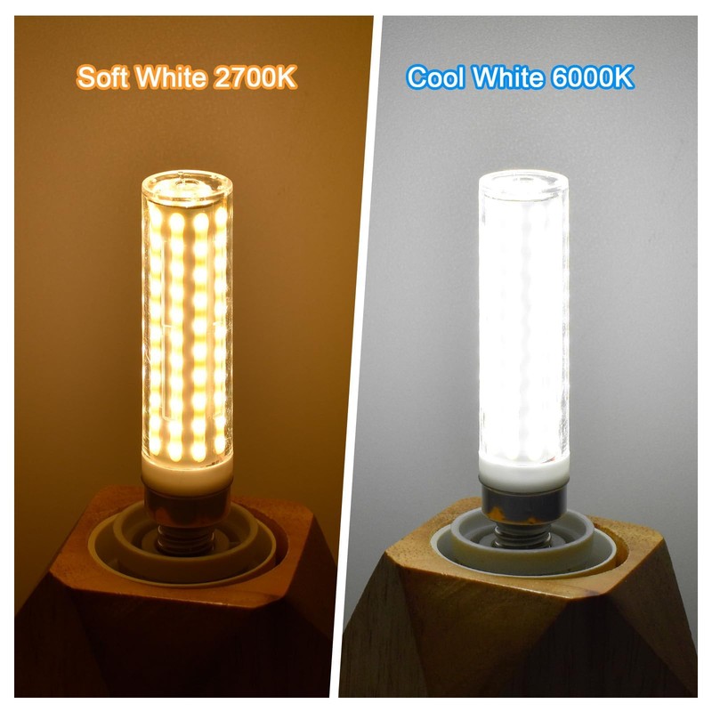 TZHILAN E11 LED Bulb JDE11 120V 100W Halogen Equivalent Bulbs,