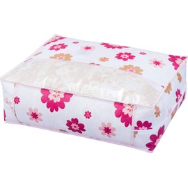 Astro 618-42 Storage Case, For Duvets, Single Size, Floral Pattern, Antibacterial, Odor Resistant, Non-woven Fabric, Storage Bag, Storage Box, Clear Window Included
