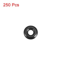 sourcing map Pack of 250 O-rings sealing rings, 6 mm outer diameter, 2 mm inner diameter, 2 mm width, metric nitrile rubber seal for cream dispenser, pool pump, quick coupling, coffee cup