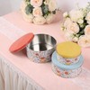 PHILPETY Decorative Flower Storage Box Rural Tin Gift Box Tinplate