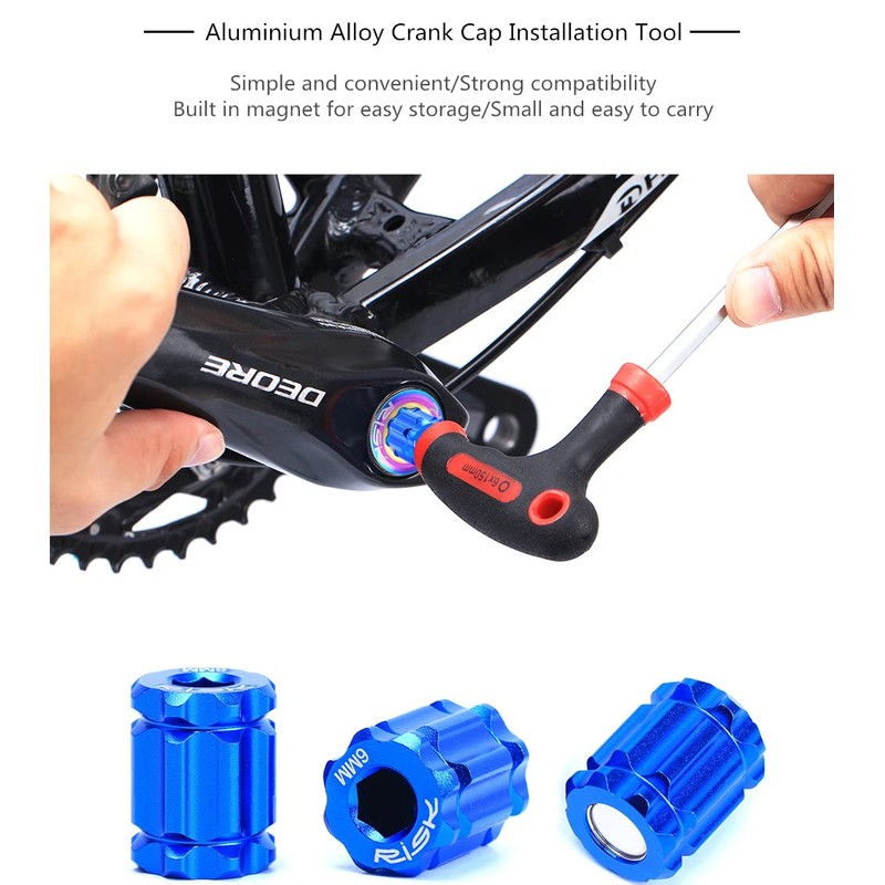 CYCEARTH Crank Adjusting Cap + Tool Bike Bicycle M20 Crankset
