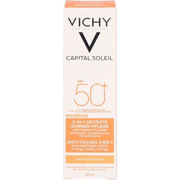 VICHY Capital Soleil 3-in-1 getönte Sonnenpflege LSF 50+, 50 ml Cream