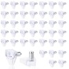 40PCS 5mm Shelf Support Peg, Clear Plastic Cabinet Shelf Support