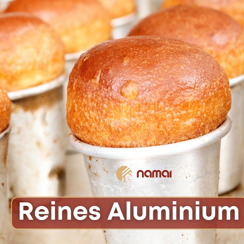 NAMAI - Set of 6 Baba au Rhum Moulds, Pudding