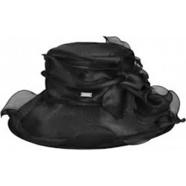 Betmar Ladies Derby Dress Hat black silk flower very hard to get 1sfm