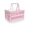 Daixers Foldable Small Plastic Baskets with Lids and Handles for