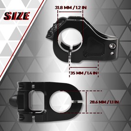 BUCKLOS Skull 31.8mm MTB Stem 35mm Mountain Bike Handlebars Short Stems, 1 1/8 Ultra-Light Hollow CNC Aluminum Alloy Riser Bicycle Stem for AM, XC, BMX, E-Bike, Downhill, Trail, Folding Bike