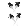 WOONEKY 4pcs Stainless Steel Soap Dispenser Pump Replacement Foaming Pump