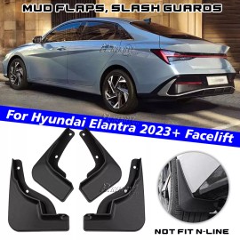 HHENGYISOUL For Hyundai Elantra Sedan 2024+ Mud Flaps Splash Guard Mudguard Fender Set