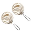 Zerodeko 2pcs Flannel Coffee Filter Strainer Bag Stainless Steel Frame