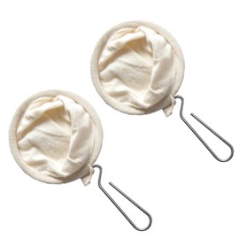 Zerodeko 2pcs Flannel Coffee Filter Strainer Bag Stainless Steel Frame for Easy Brewing for Smooth Coffee Without Sediment