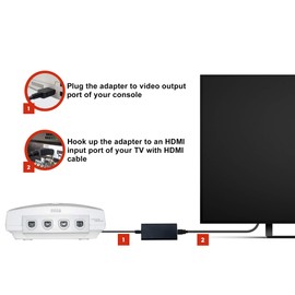 HDMI Cable for Sega Dreamcast DC Console, Dreamcast to HDMI Adapter with True VGA Signal Output (100% Improved Video Quality-HD Converter)