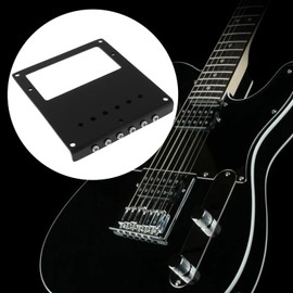 Briny River Guitar Bridge 101 * 89mm Compatible with Telecaster Guitar Black Chrome