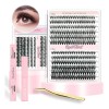 Kit De Extensión De Pestañas Diy Mink Racimos Pestañas Mix