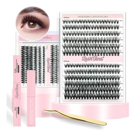 Kit De Extensión De Pestañas Diy Mink Racimos Pestañas Mix