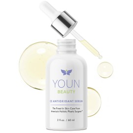 YOUN Beauty Sérum Facial Con 20 De Vitamina C, Ácido Hialurónico, Ácido Ferúlico Y Vitamina E, Del Cirujano Plástico Holístico Dr. Anthony Youn...    