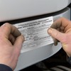 Annual Vehicle Inspection Report Form 30-pk 3-Ply Carbonless,Adhesive Vinyl Label