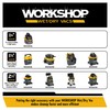 WORKSHOP Wet/Dry Vacs Shop Vacuum Accessories WS25030A Carpet and Hard