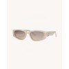 CUFFED - Asymmetrical Pierced Unisex Sunglasses - Color: MATTE BLACK