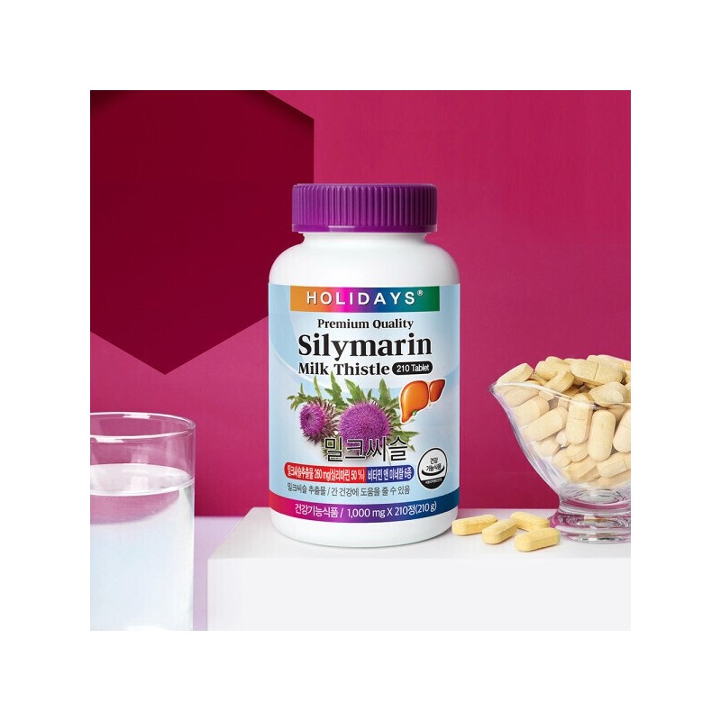 1 bottle of 210 large-capacity healthy liver milk thistle tablets