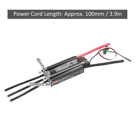 RC Boat ESC, 120A RC Boat Waterproof Brushless ESC with Metal Shell Electronic Speed Controller Accessory Compatible with RC Boat