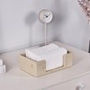 Natural Travertine Textures Bathroom Napkin Holder, Countertop Paper Towel Dispenser