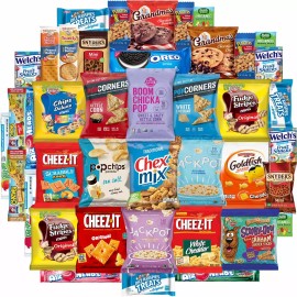Assorted Snack Chest Care Package (40 Count) Variety Snacks Gift Box