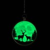Gotham Decor Buck and Doe Deer Evergreen Forest Glow in
