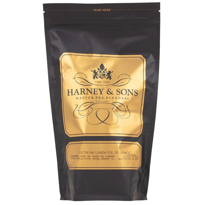 Harney & Son Victorian London Fog, Bag of 50 Sachets,