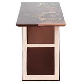 Juvia's Place Bronzed Duo Bronzer Deep Dark - Bronceador Suave Mate, Polvo Contorno, Polvo Prensado Bronceador, Polvo Bronceador de Larga Duración y Construible - Adecuado para Tono de Piel de Chocola