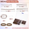 Kit de 385 Piezas de Horquillas y Pasadores para Cabello