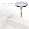 Bath Plug, Shower Plug, Drain Plug, Chrome, Made of Solid