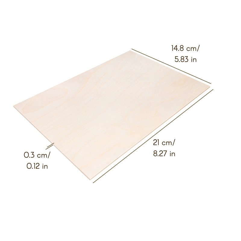 Creative Deco 10 x A5 Birch Plywood Sheets | 148