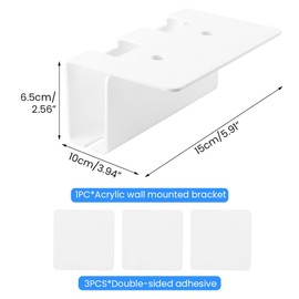 Toothbrush Holders for Bathroom, Electric Toothbrush Holder Wall Mounted Self Adhesive Organizer for Home(White)