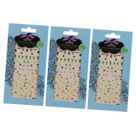 MERRYHAPY 3 Sheets Women Nail Art Sticker 3d Nail Charms Toenail Stickers Floral Nail Stickers Women Nail Stickers Fruit Nail Stickers Kids Nail Stickers Manicure Nail Supplies