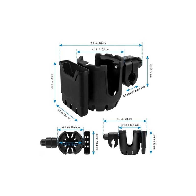 Accmor Stroller Cup Holder with Phone Holder, Universal Cup Holder,