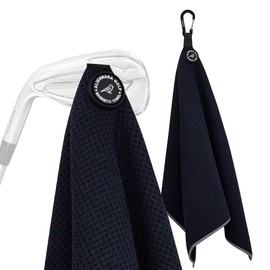 Golf Towel, Microfiber Golf Club Towel with Carabiner, Golf Club, Golf Ball Wipe, Clean, Quick Dry, Absorbent, Durable, Easy to Carry, Beginners, Golf Equipment, Accessories