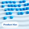 250pcs Acrylic Beads for Bracelets, 8mm Plastic Beads Smooth Round