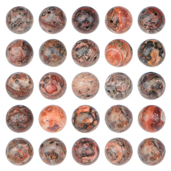 NCB 100pcs Original Natural Stone Beads Gemstone Round Loose Beads