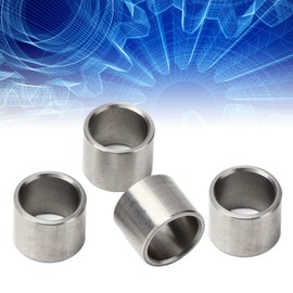 Pack of 10 Stainless Steel Washer Spacers, 12mm Washer Axle Spacers, 12mm Inner Diameter Steel Spacers, (3515-0015-0120)